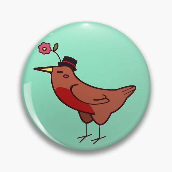 Aperçu de l'œuvre Robin portant un chapeau créée et vendue par PrickleCat.
