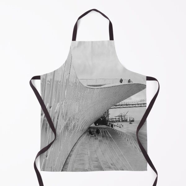 Item preview, MAAT Lisbon Museum of Art, Architecture and Technology River Tagus black and white photo designed and sold by am-mantilla2156.