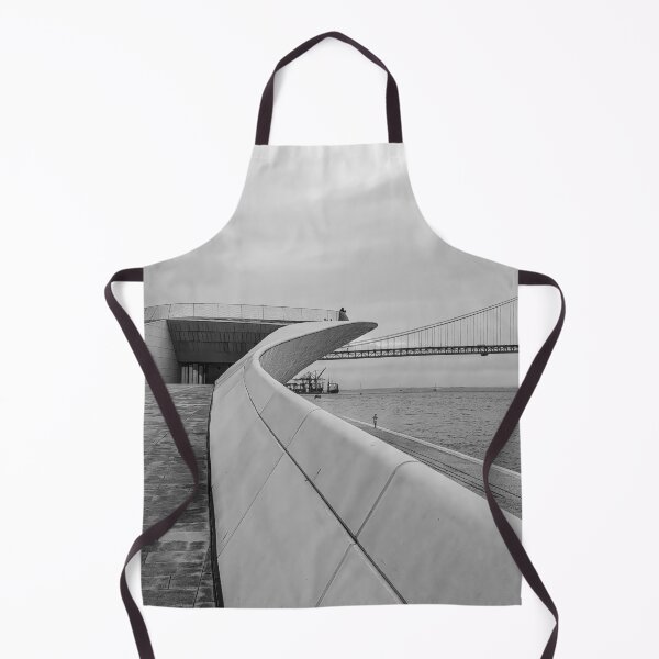 Item preview, MAAT Lisbon Museum of Art, Architecture and Technology River Tagus black and white photo designed and sold by am-mantilla2156.