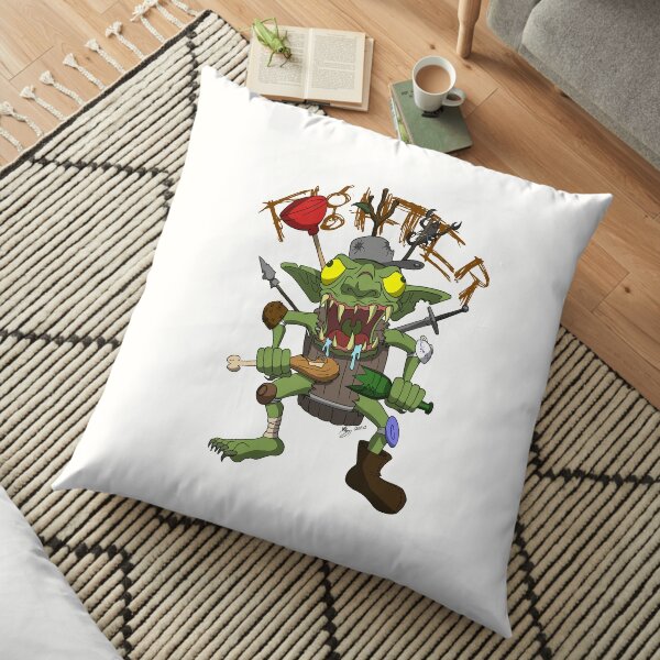 Goblin Fighter Floor Pillow