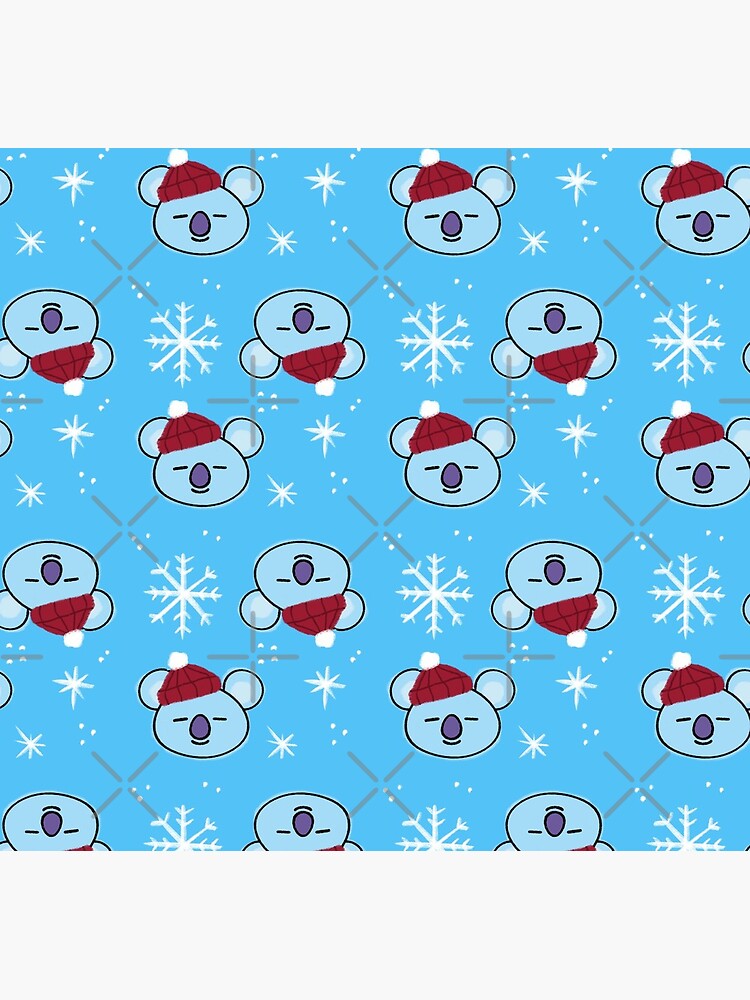 Blue Koala Koya Christmas Pattern BTS Rap Monster by StellarTatter
