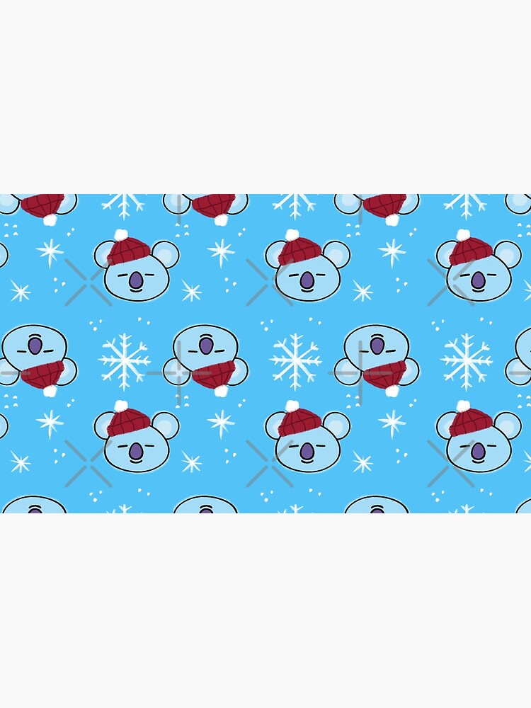 Blue Koala Koya Christmas Pattern BTS Rap Monster by StellarTatter