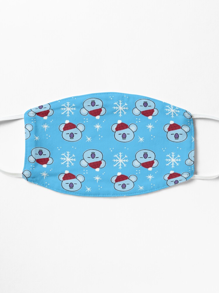 Alternate view of Blue Koala Koya Christmas Pattern BTS Rap Monster Mask