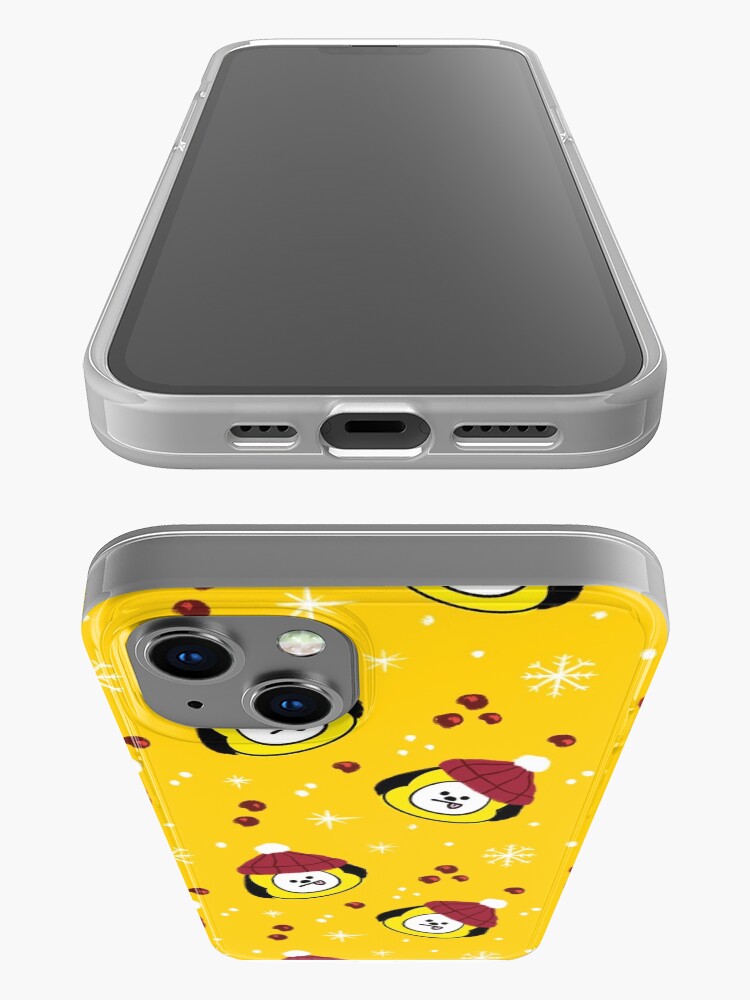 Alternate view of Yellow Puppy Chimmy Christmas Pattern BTS Jimin iPhone Case