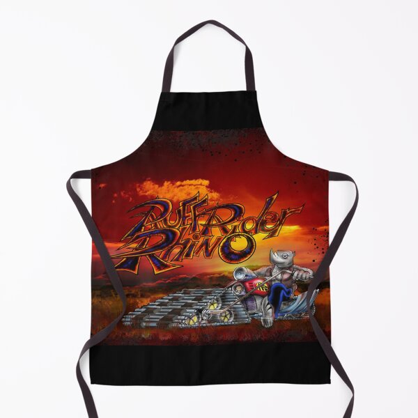 Item preview, Rhino, Ruff Rider Rhino, Cartoon Biker, Riding into the African Sunset designed and sold by ronnieyoung.