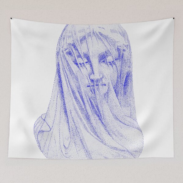 Item preview, La Vergine velata (The vieled virgin) blue designed and sold by EMEA.