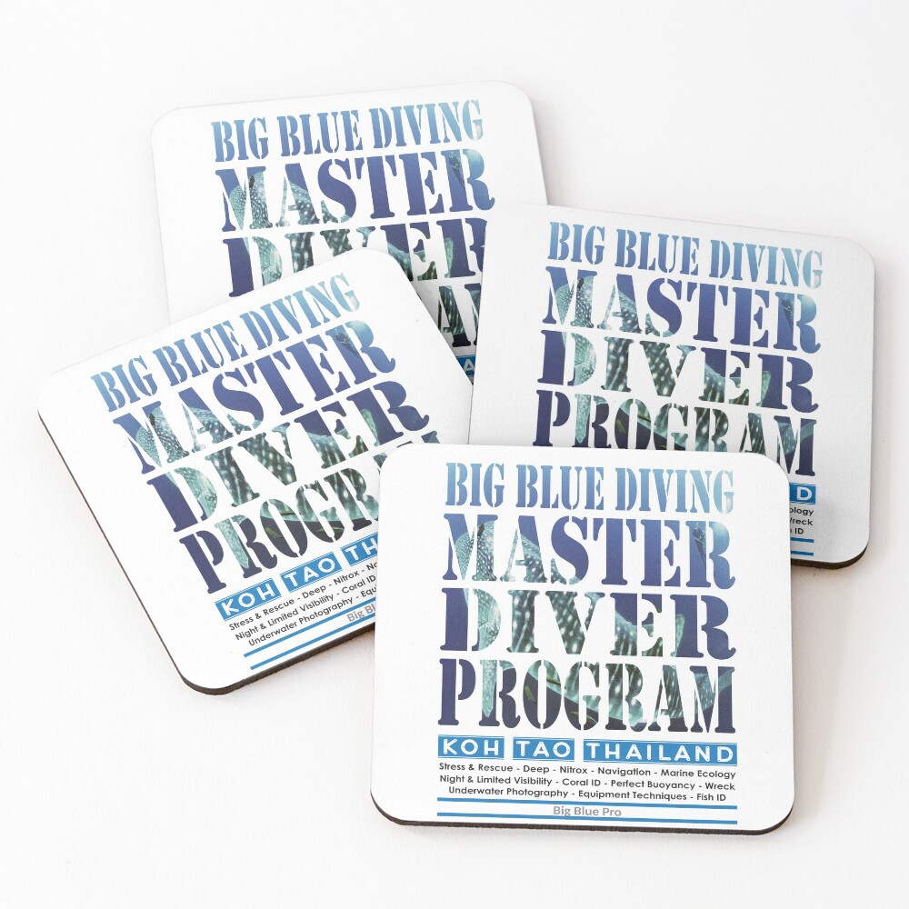 Item preview, Coasters (Set of 4) designed and sold by BigBlueDiving.