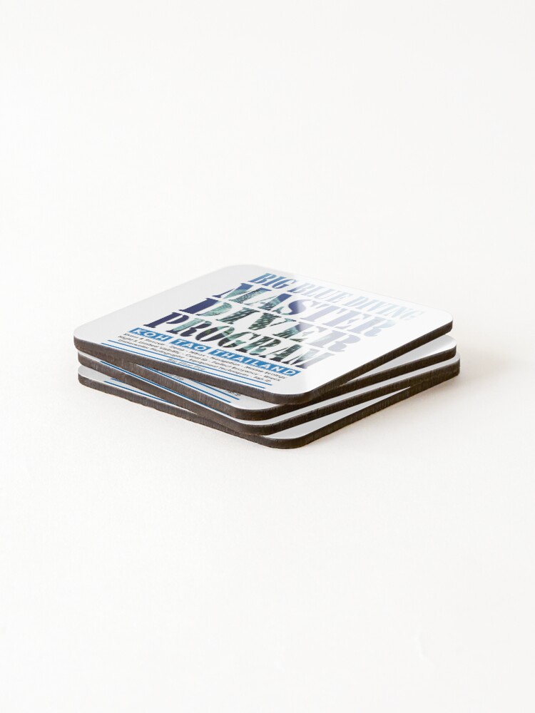 Thumbnail 4 of 5, Coasters (Set of 4), Dive Master Program - Big Blue Pro designed and sold by BigBlueDiving.