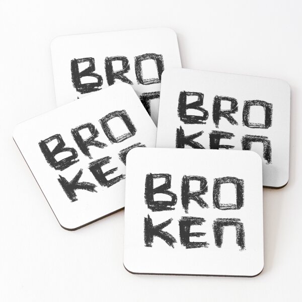 Item preview, Broken, Handlettering Vector designed and sold by badlydrawnbabe.