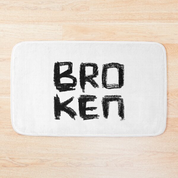 Item preview, Broken, Handlettering Vector designed and sold by badlydrawnbabe.