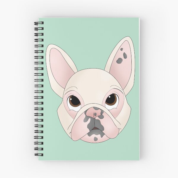 Item preview, Cartoony French Bulldog Head Illustration  designed and sold by pawtraitdreams.