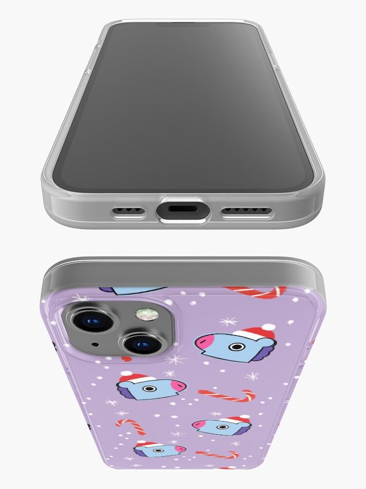 Alternate view of Purple Pony Mang Christmas Pattern BTS J-Hope iPhone Case