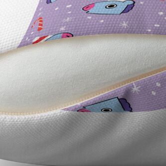 Alternate view of Purple Pony Mang Christmas Pattern BTS J-Hope Throw Pillow
