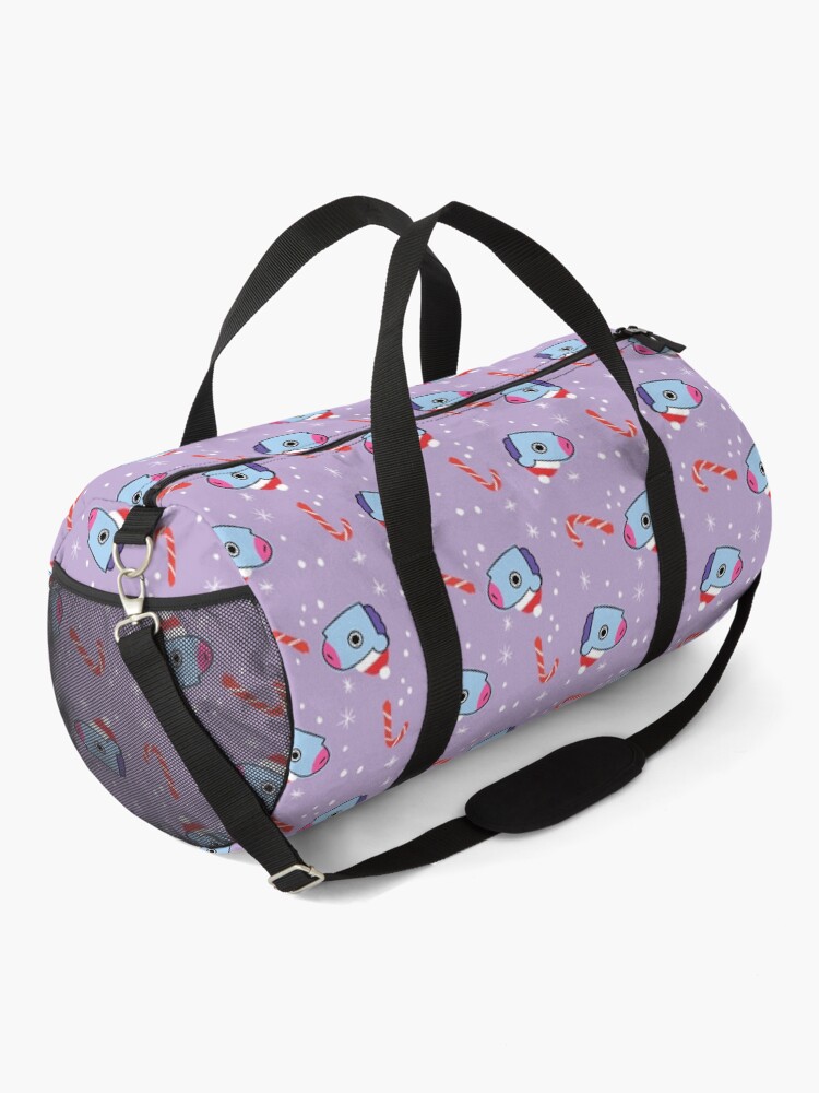 Alternate view of Purple Pony Mang Christmas Pattern BTS J-Hope Duffle Bag