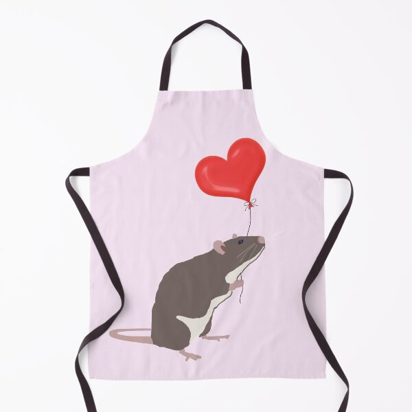 Item preview, Rat with Heart Balloon designed and sold by Amy Hadden.