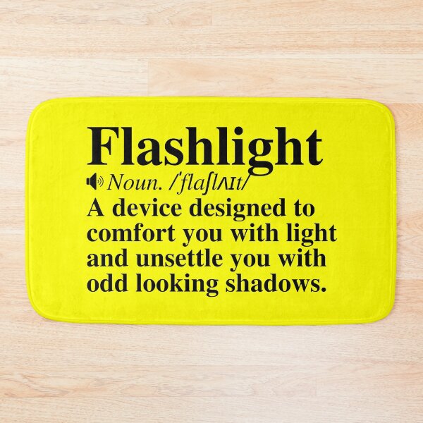 Item preview, Funny Flashlight Definition. Clever Quote About Electric Torches, Flashing Lights. designed and sold by mind-illusions.