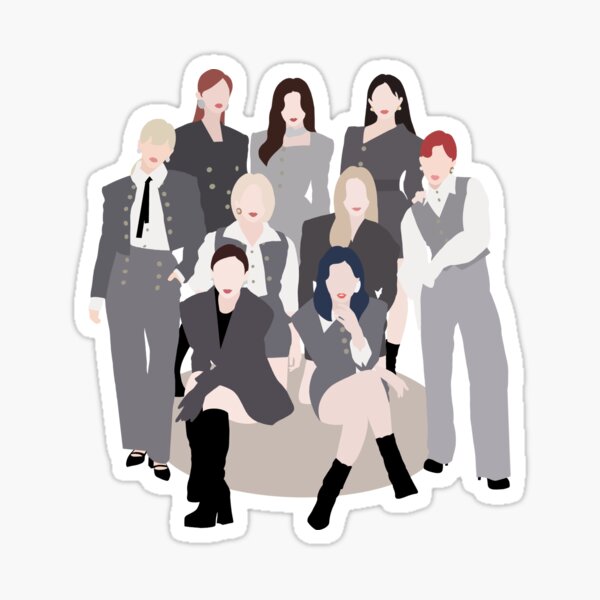 twice i can t stop me style icon sticker for sale by pipcreates redbubble