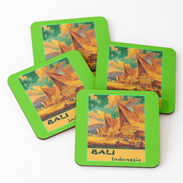 Item preview,  BALI INDONESIA : Tourism Advertising Temple Print designed and sold by posterbobs.