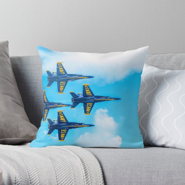 Blue Angel Diamond Perfection Throw Pillow