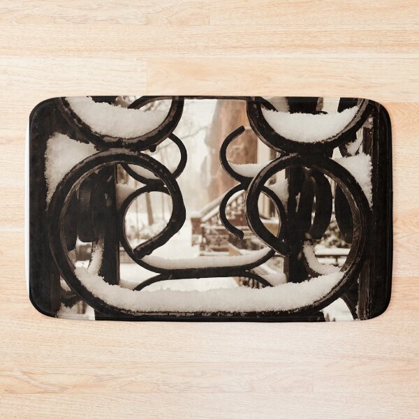 Item preview, Harlem brownstones under the snow close up designed and sold by Laurence Bruneau.