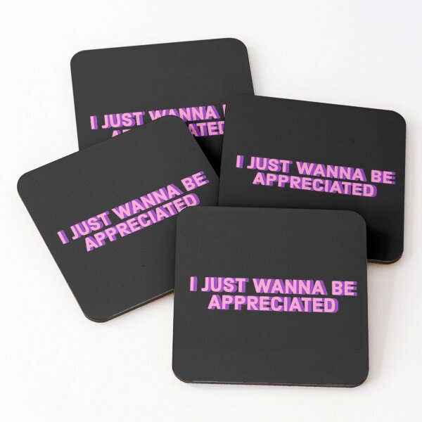 Item preview, I JUST WANNA BE APPRECIATED pink and purple designed and sold by Erick Tezó.