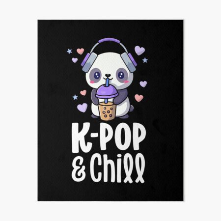 K Pop Gifts For Teens Girl Kawaii KPop Hamster Bubble Tea  Art Board Print  for Sale by 14thFloor