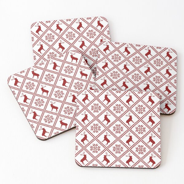 Item preview, Red Christmas Reindeer pattern  designed and sold by my-wanderlustjo.