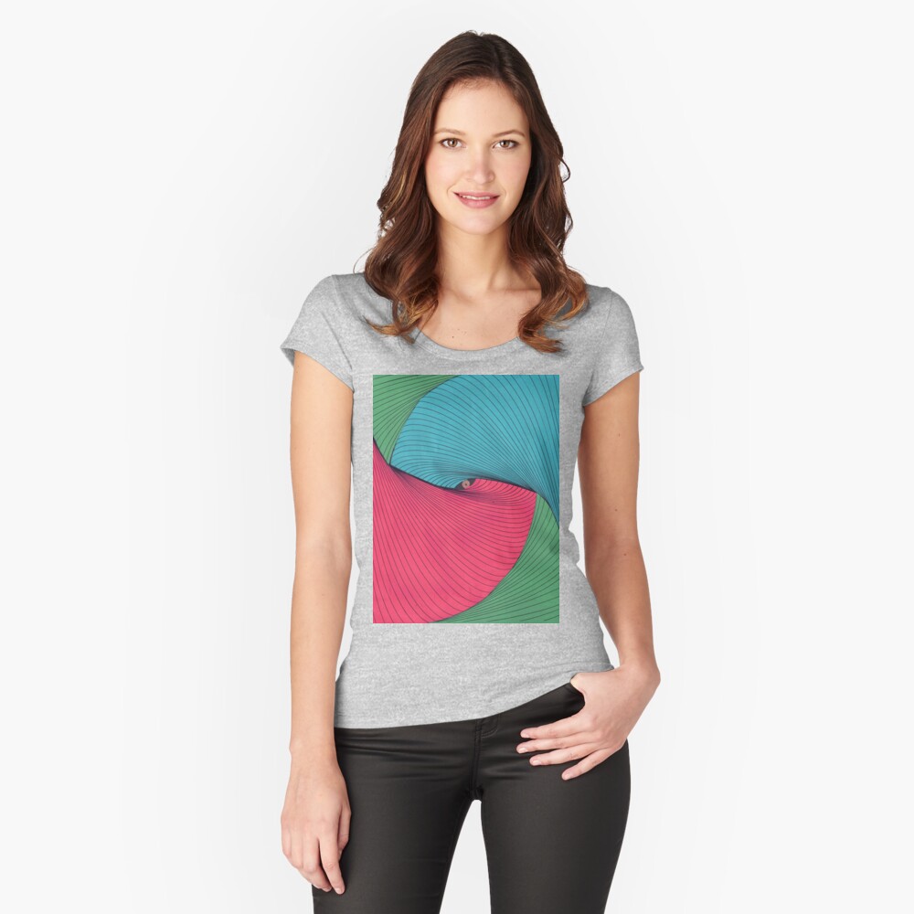 Item preview, Fitted Scoop T-Shirt designed and sold by DAVIDLIBERTY.
