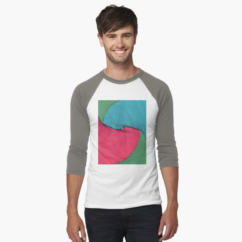 Item preview, Baseball ¾ Sleeve T-Shirt designed and sold by DAVIDLIBERTY.