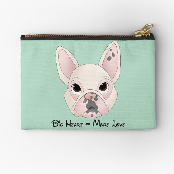 “Big Heart = More Love” Milo Charity Illustration Zipper Pouch