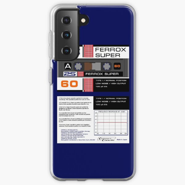 Pinnacle Sound Ferrox Super 60 type 1 cassette (front and back) Samsung Galaxy Soft Case