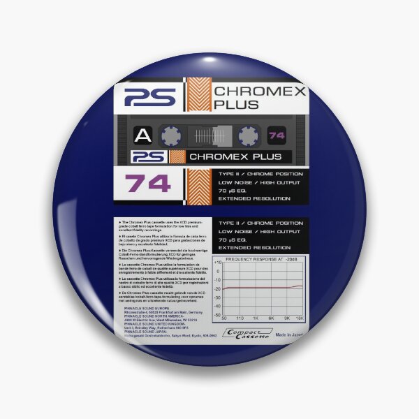 Artikelvorschau, Pinnacle Sound Chromex Plus 74 Typ 2 Kassette (Vorder- und Rückseite) entworfen und verkauft von B-96-J.
