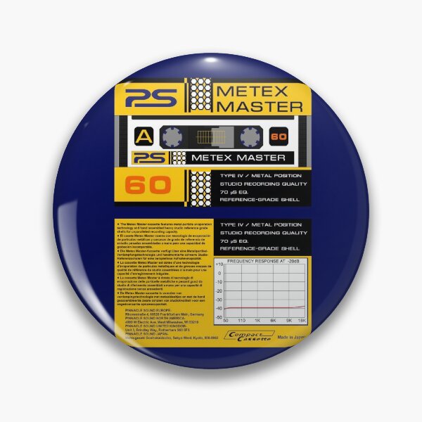 Item preview, Pinnacle Sound Metex Master 60 type 4 cassette (front and back) designed and sold by B-96-J.