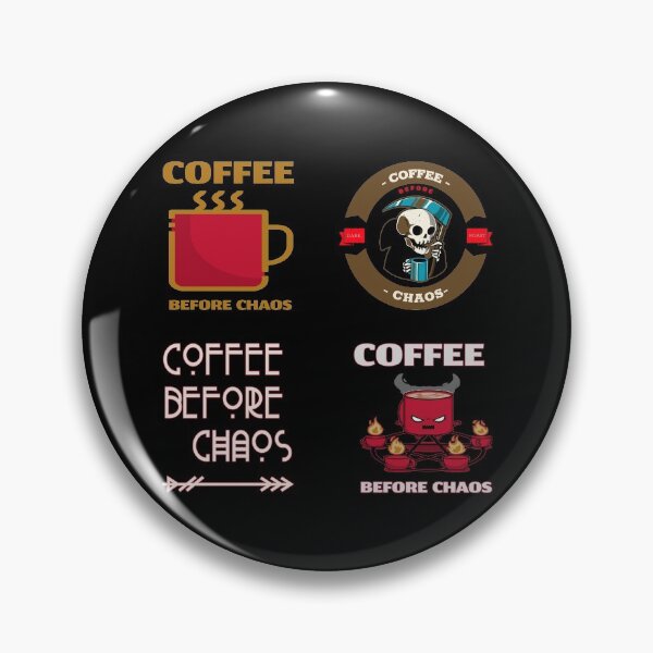 Item preview, Coffee Before Chaos Sticker Pack designed and sold by Coder-T.
