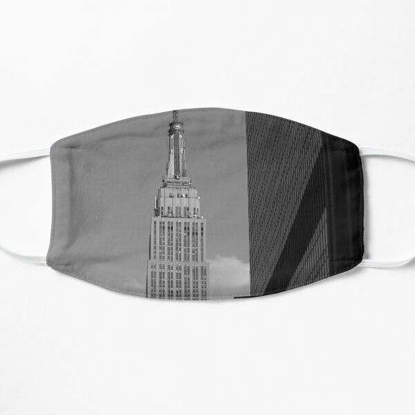 Empire State Building B&W Flat Mask