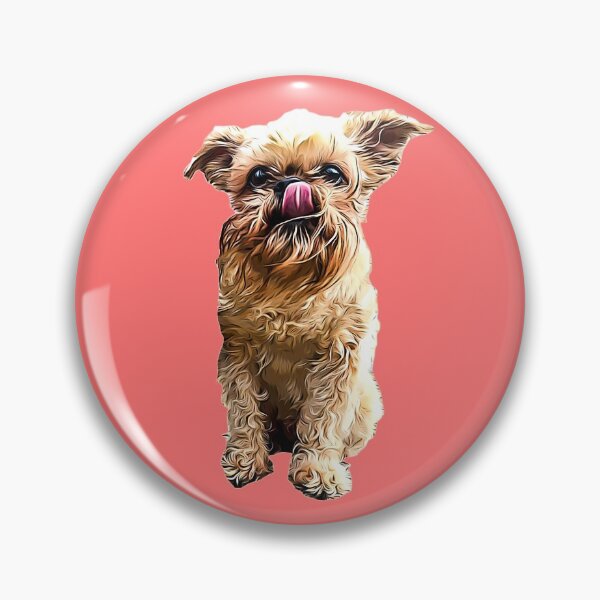 Item preview, Brussels Griffon Bruxellois Cute Puppy Dog designed and sold by ElegantCat.