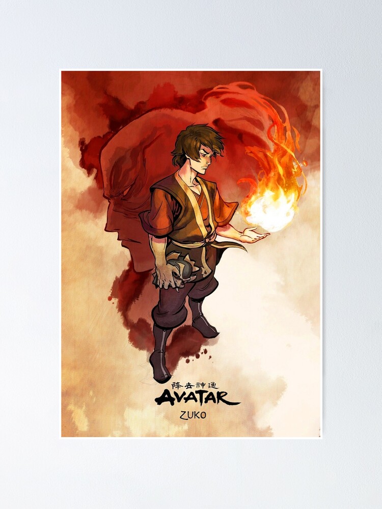 "Avatar the last airbender, Zuko" Poster for Sale by Hendra17 | Redbubble