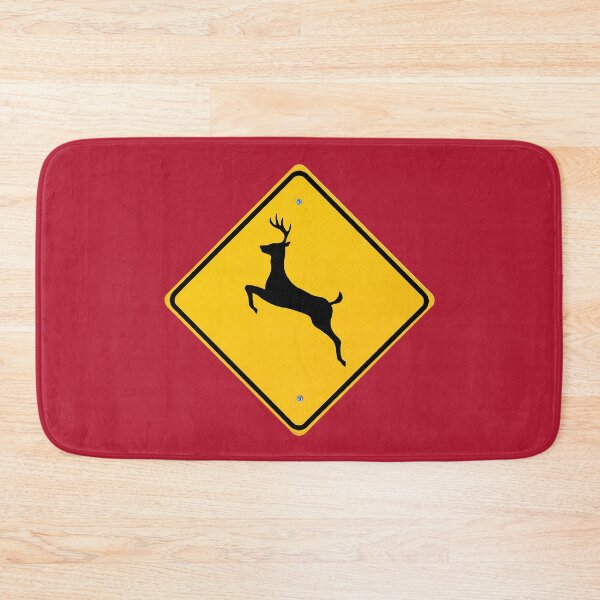Item preview, Merry Christmas Leaping Stag Real Street sign designed and sold by SignsAreReal.