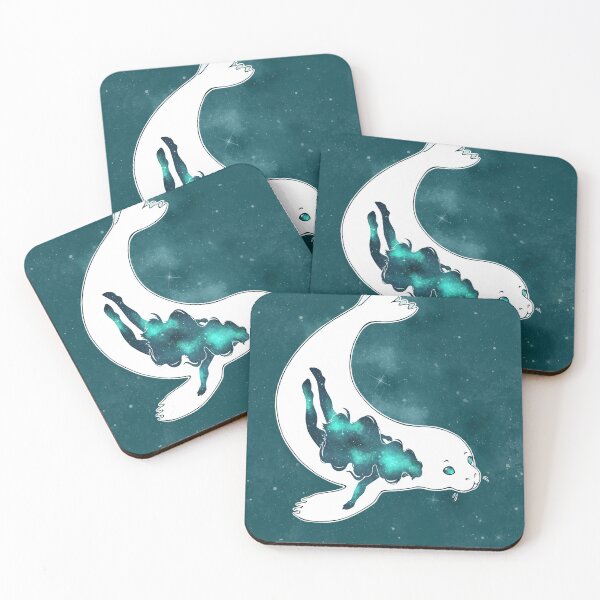 Item preview, Swimming Through Space - Galaxy Selkie -  designed and sold by InvertSilhouett.