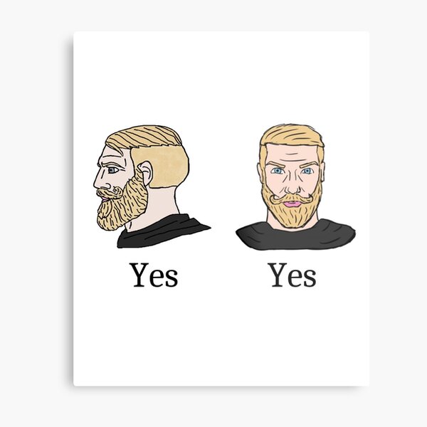 Yes Meme Metal Prints Redbubble