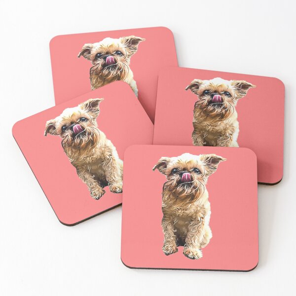 Item preview, Brussels Griffon Bruxellois Cute Puppy Dog designed and sold by ElegantCat.