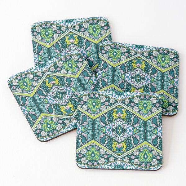Item preview, Pink and Teal Botanical Mandala designed and sold by Carolina Diaz.