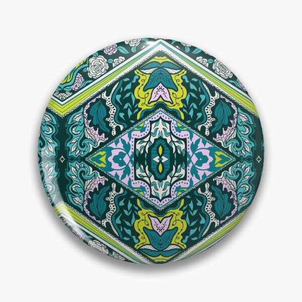 Item preview, Pink and Teal Botanical Mandala designed and sold by Carolina Diaz.
