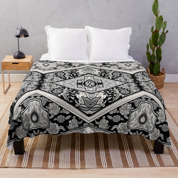 Item preview, Black and White Botanical Mandala designed and sold by Carolina Diaz.