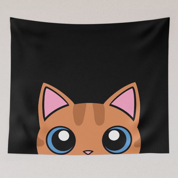 Item preview, Orange cat peek designed and sold by Sphynx-Ink.