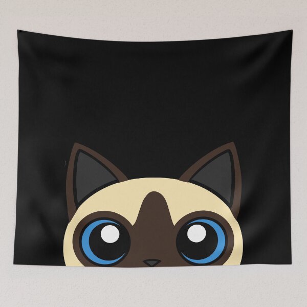 Item preview, Siamese cat peek designed and sold by Sphynx-Ink.