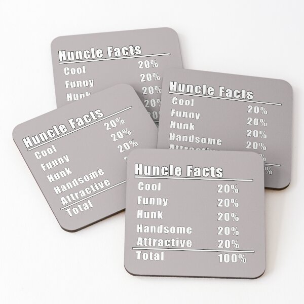 Item preview, Huncle definition- Table of Facts designed and sold by Feline Rockstars.