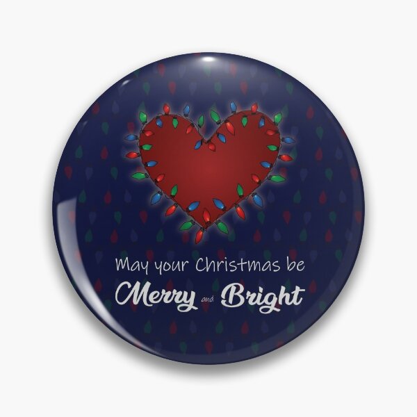Item preview, May your Christmas be Merry and Bright Heart  designed and sold by K8sDesigns.
