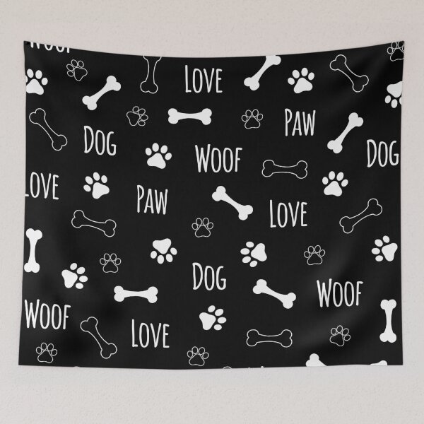 Item preview, Love Dog Paw Pattern designed and sold by KA DESIGNS.