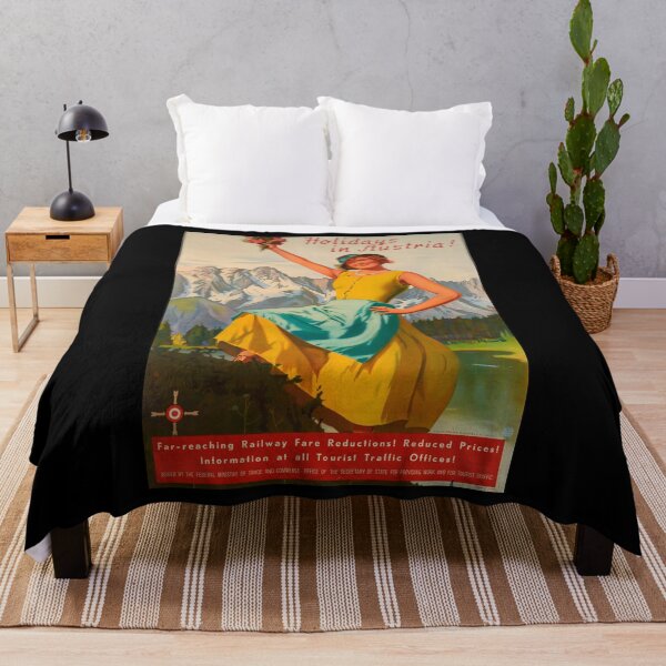 Item preview, retro classic Holidays in Austria poster designed and sold by CorasPosters.